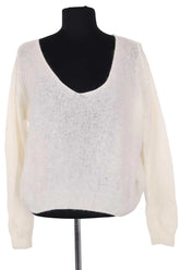 Pull American Vintage Blanc en Laine, taille S - Seconde Main