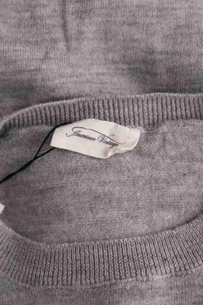 Pull American Vintage Gris en Laine