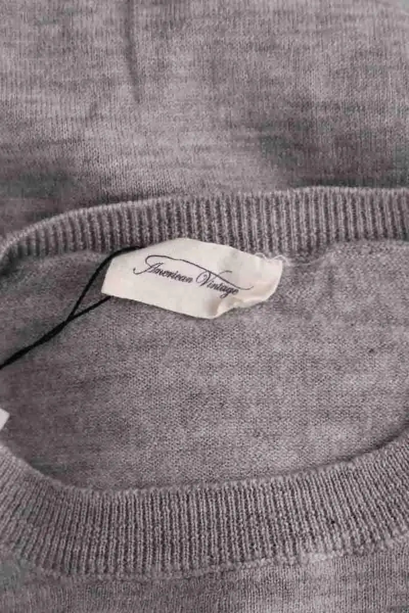 Pull American Vintage Gris en Laine