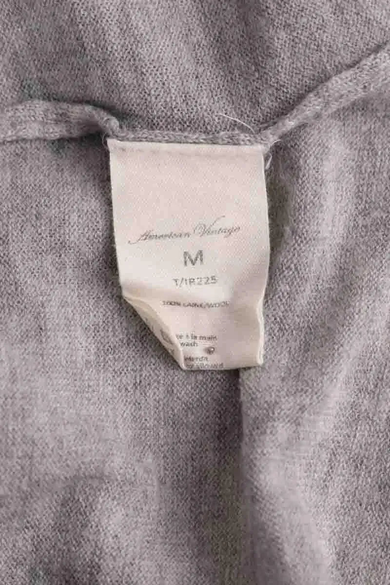 Pull American Vintage Gris en Laine