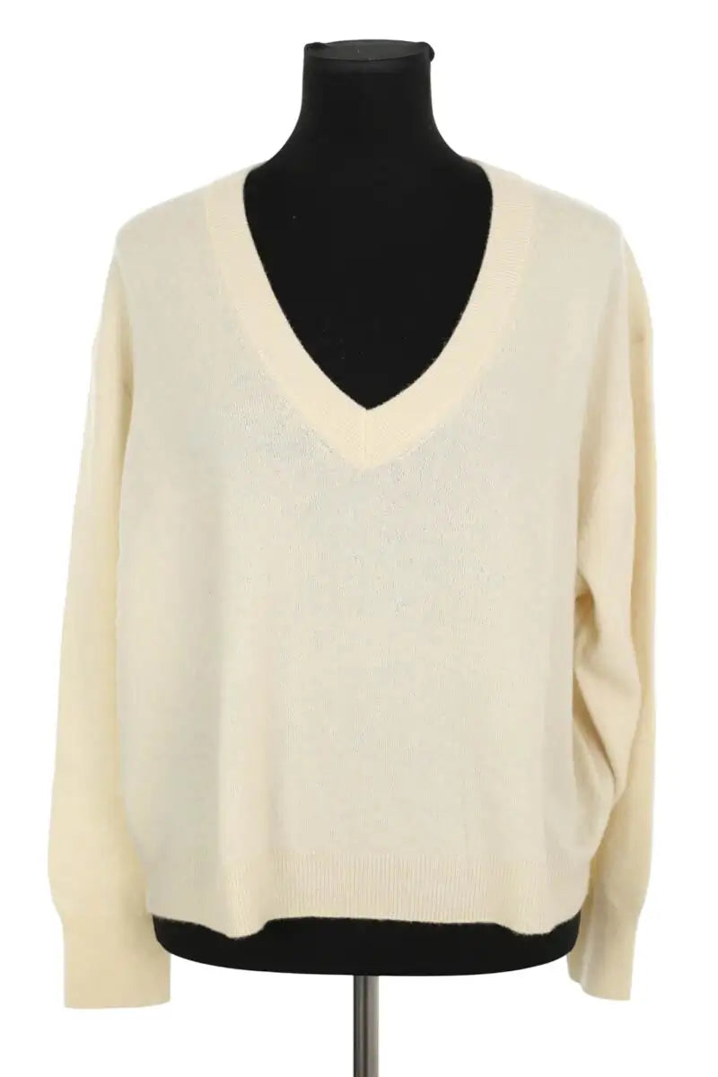 Pull American Vintage Raxow Beige en Laine, taille M - Seconde Main