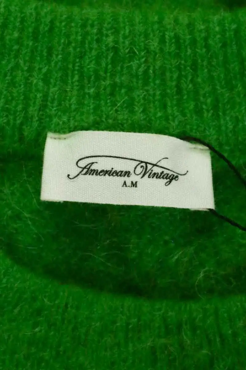 Pull American Vintage Vert en Laine
