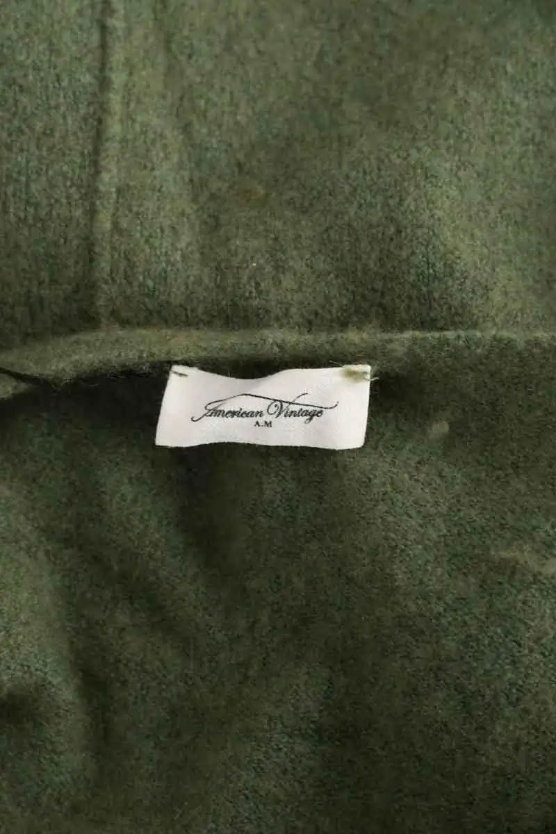Pull American Vintage Vert en Polyamide