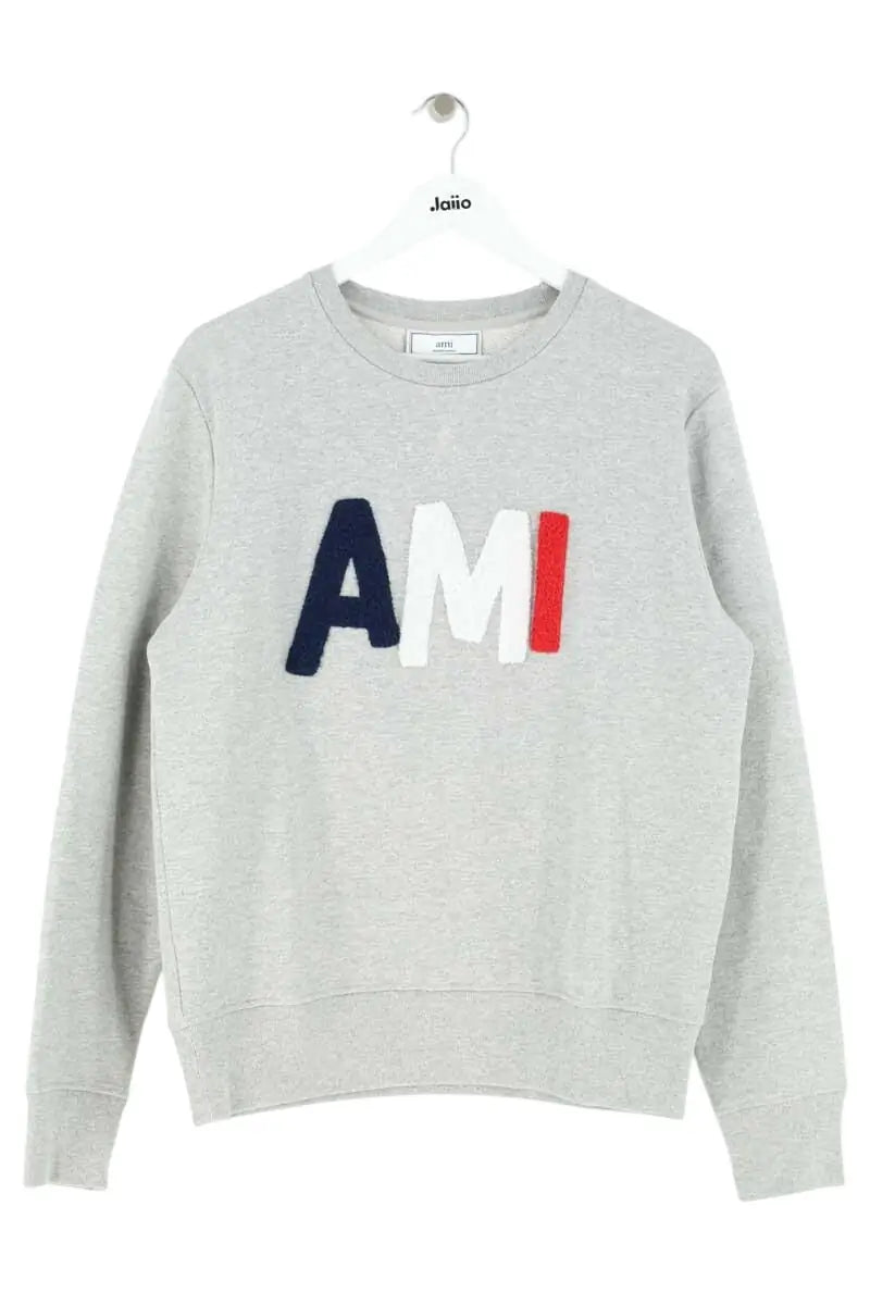 Pull Ami Gris en Coton, taille M - Seconde Main
