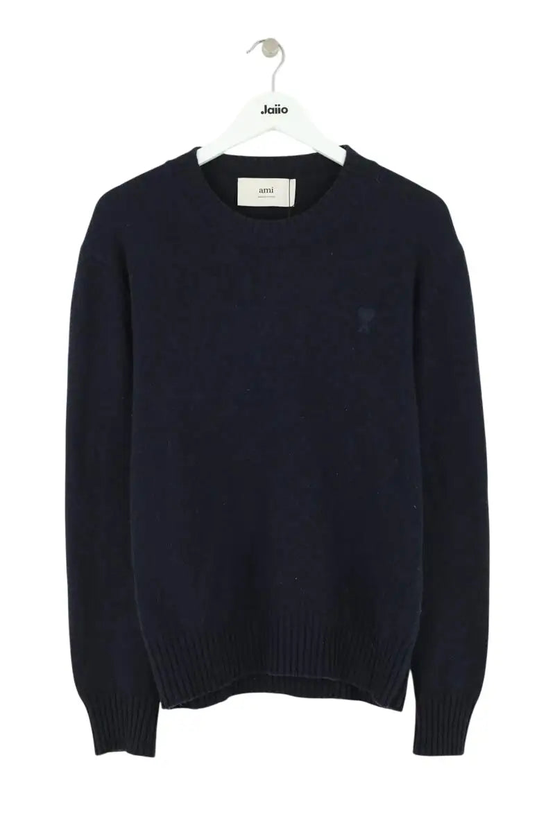 Pull Ami Marine en Laine, taille L - Seconde Main