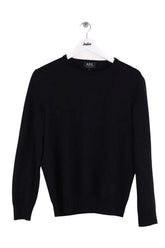 Pull APC Noir en Laine, taille L - Seconde Main