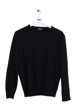 Pull APC Noir en Laine, taille L - Seconde Main