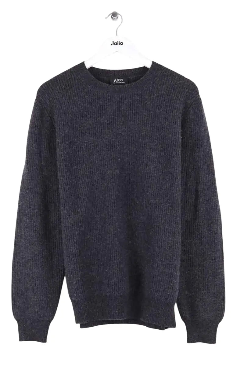 Pull APC Noir en Laine, taille L - Seconde Main