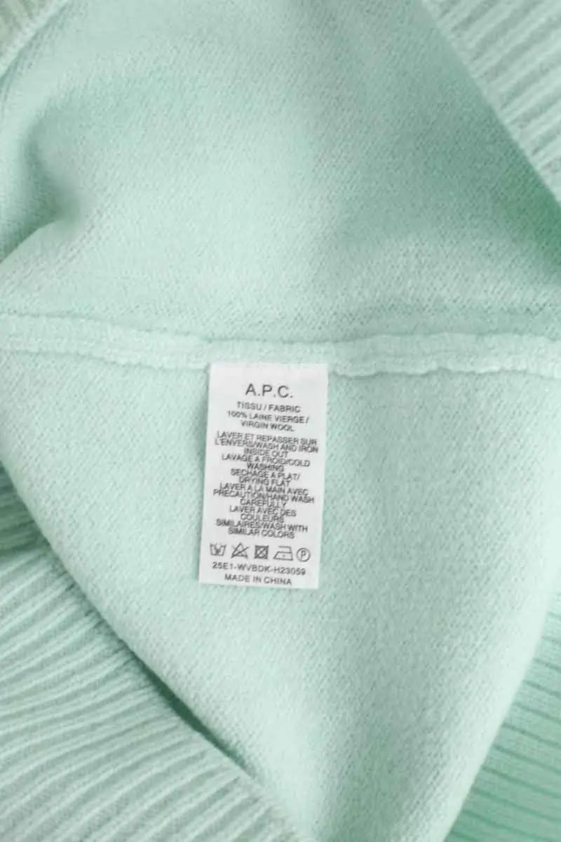Pull APC Vert en Laine