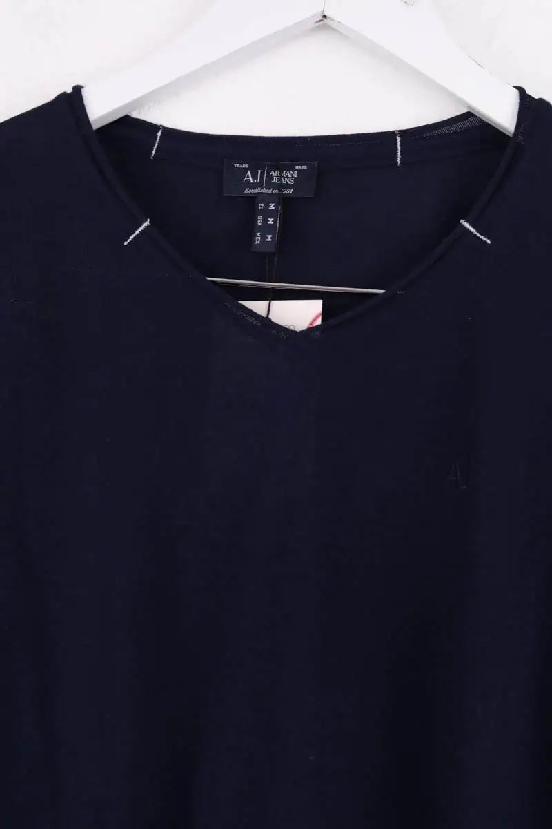 Pull Armani Jeans Bleu en Coton