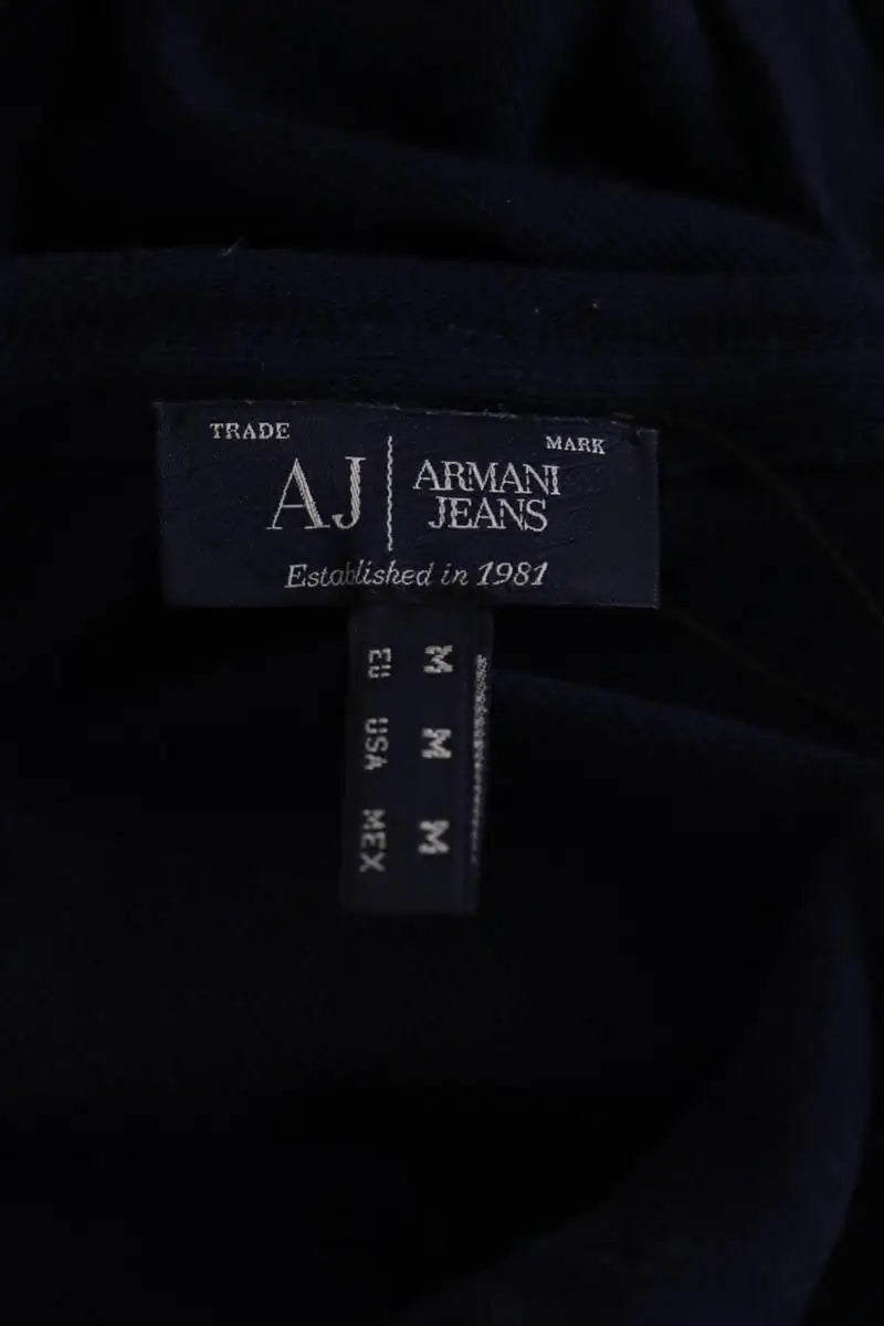 Pull Armani Jeans Bleu en Coton