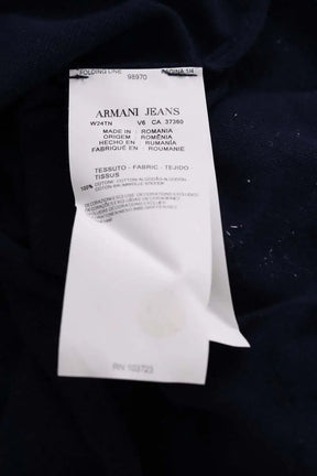Pull Armani Jeans Bleu en Coton