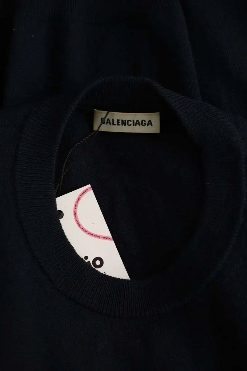 Pull Balenciaga Noir en Laine