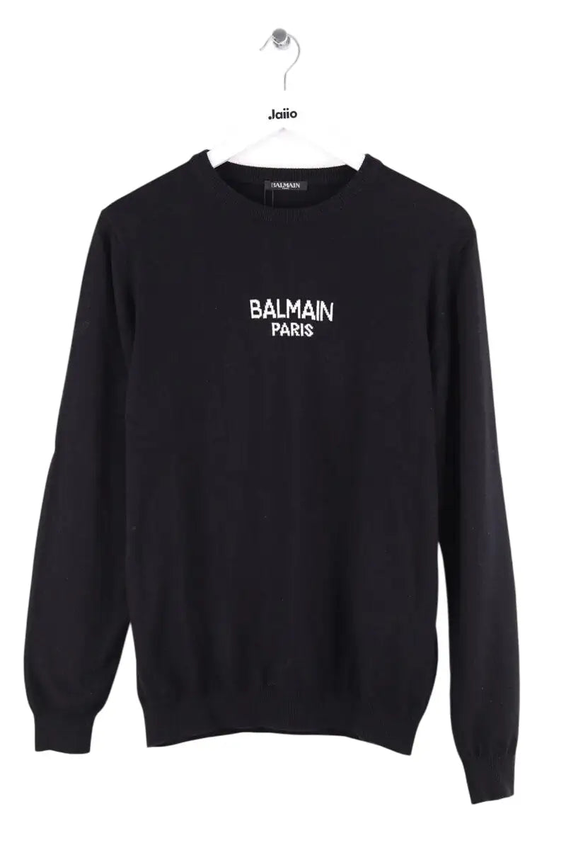 Pull Balmain Noir en Coton, taille S - Seconde Main
