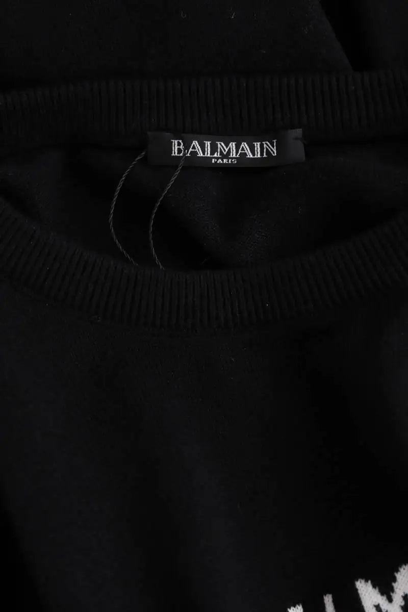 Pull Balmain Noir en Coton