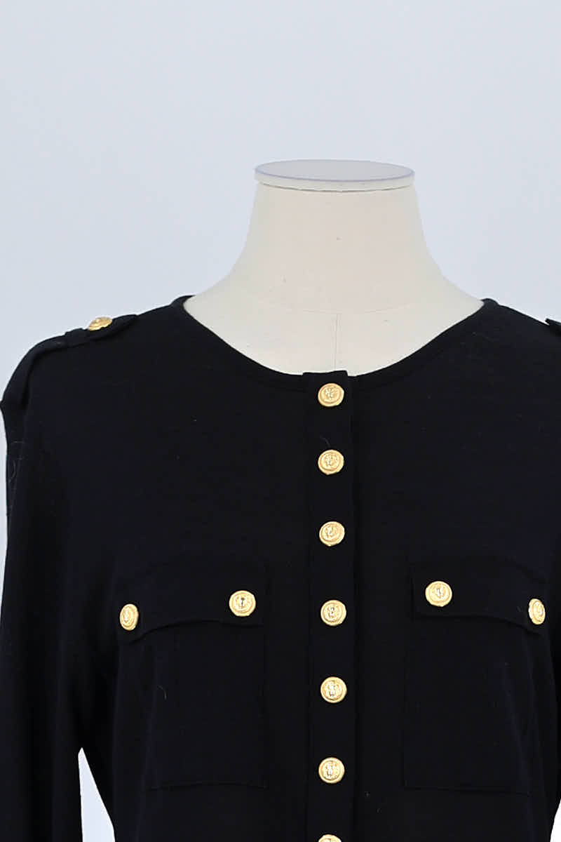 Pull Balmain Noir en Laine