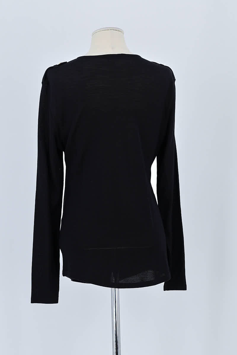 Pull Balmain Noir en Laine
