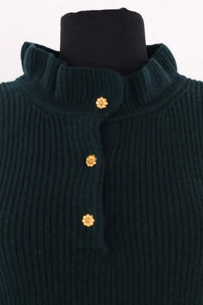Pull Balzac Paula Vert en Laine