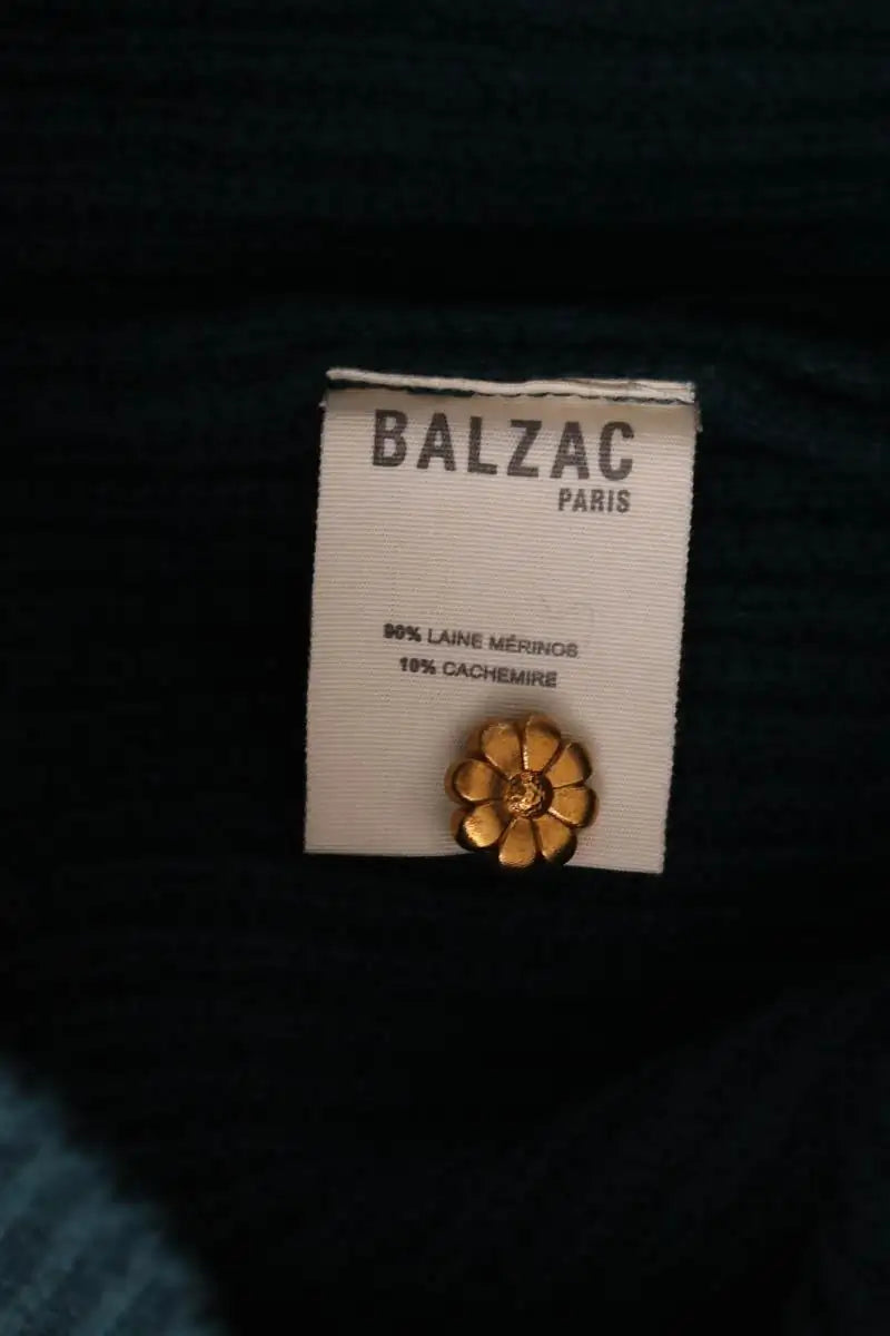Pull Balzac Paula Vert en Laine