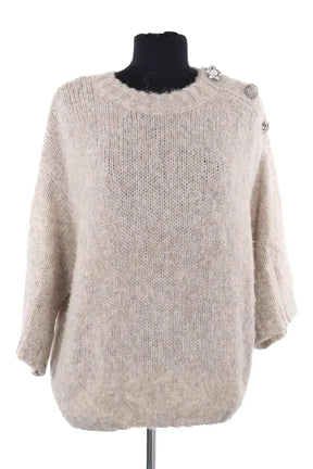 Pull Ba&Sh Beige en Laine, taille S - Seconde Main