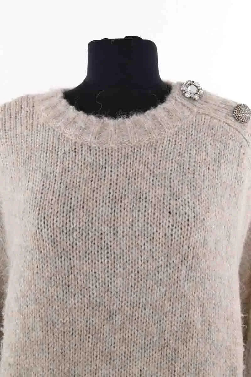 Pull Ba&Sh Beige en Laine