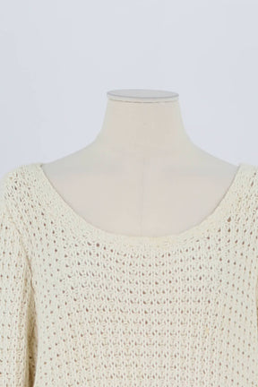 Pull Bash Beige en Laine
