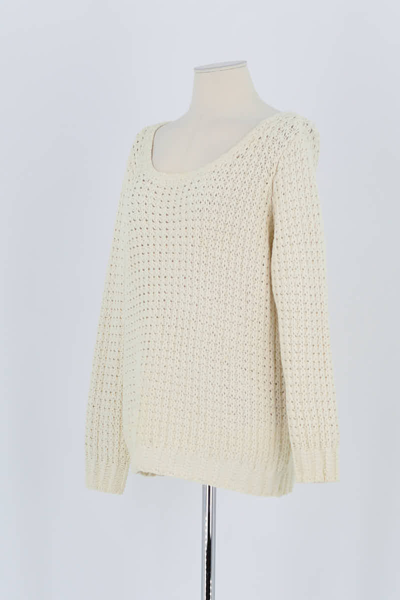 Pull Bash Beige en Laine