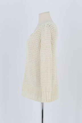 Pull Bash Beige en Laine