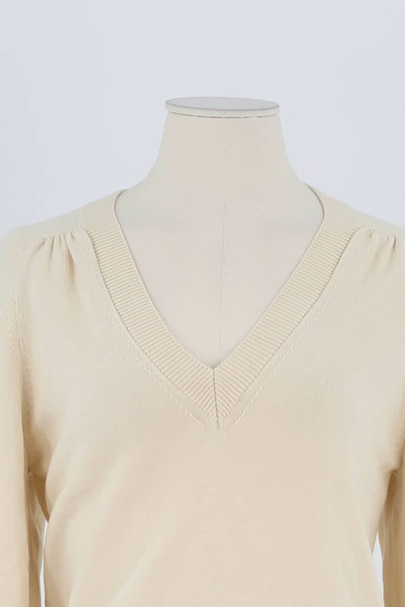 Pull Bash Beige en Laine