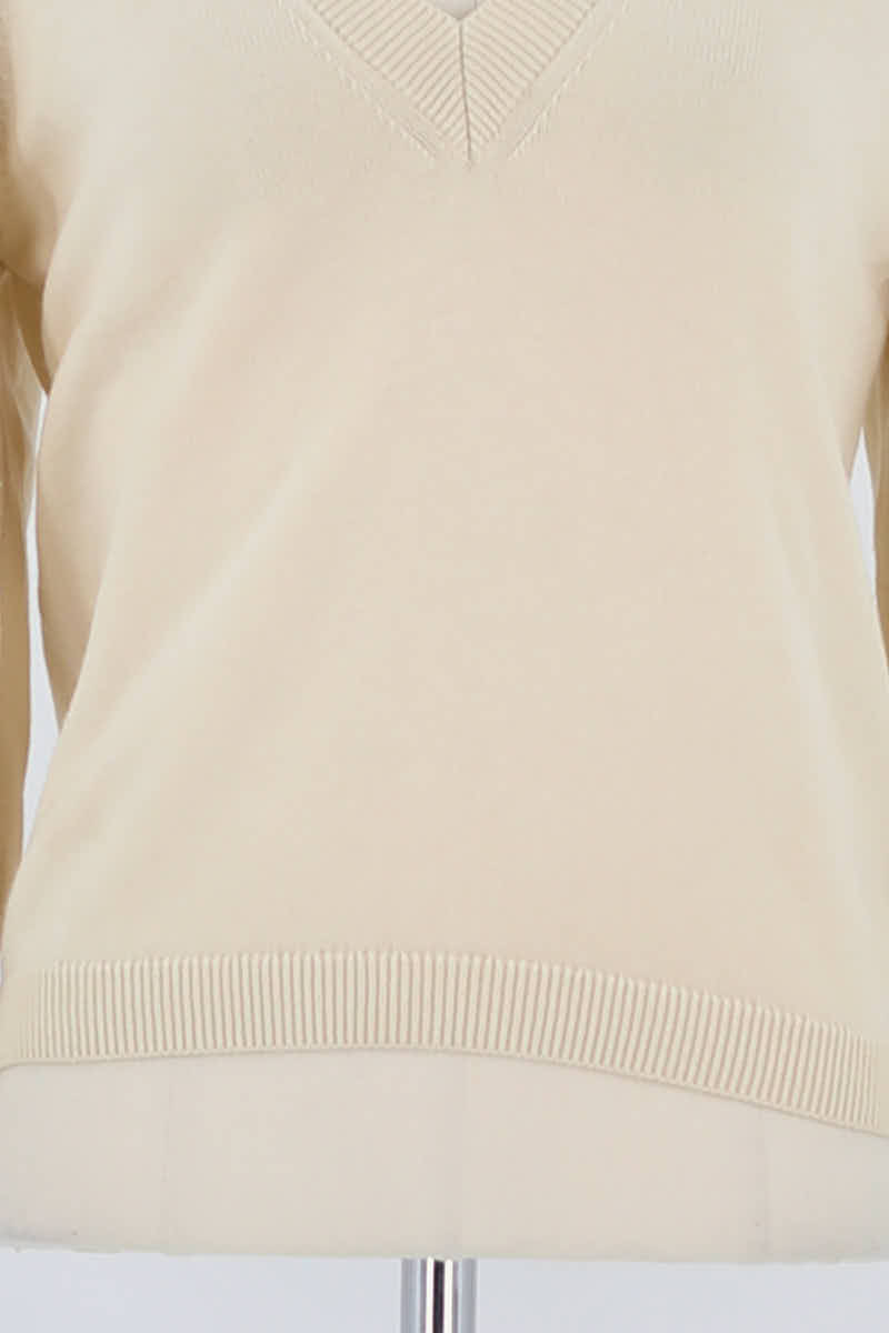 Pull Bash Beige en Laine