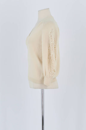 Pull Bash Beige en Laine