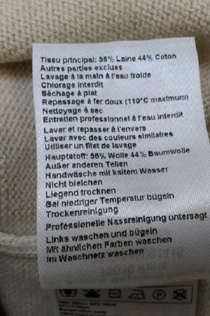 Pull Bash Beige en Laine