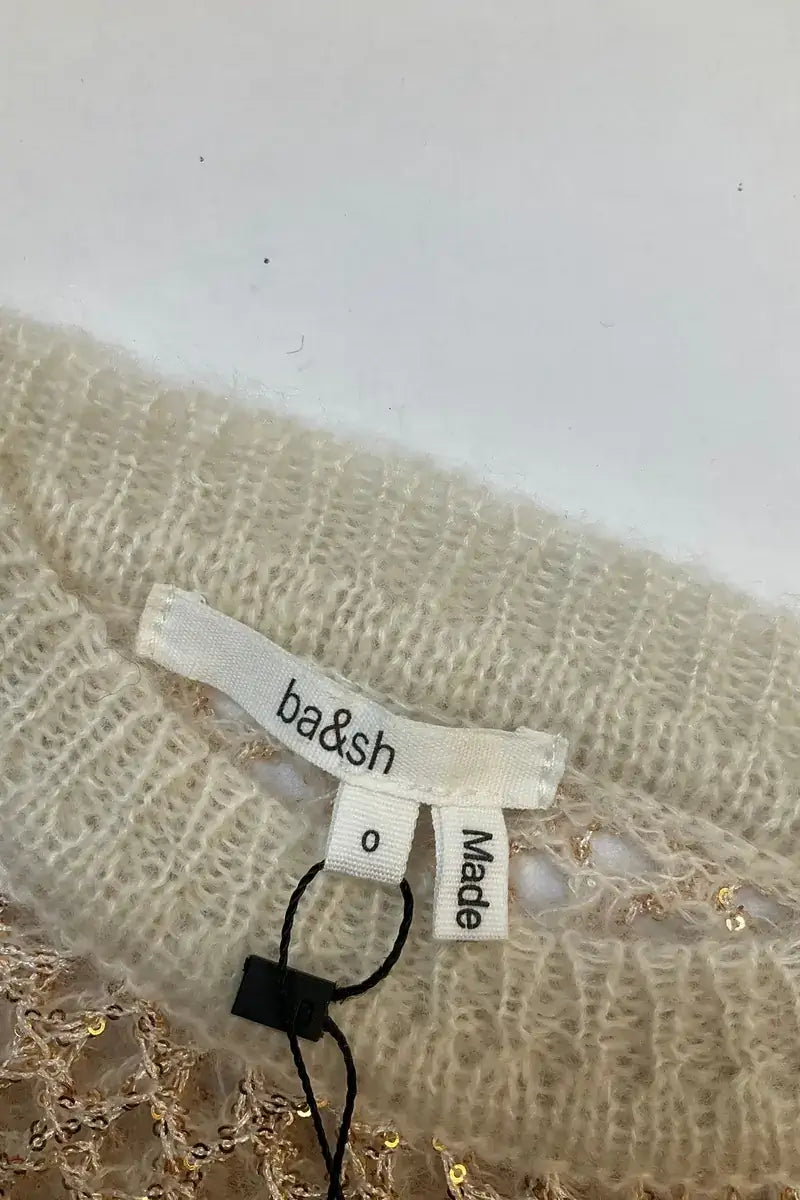 Pull Ba&Sh Beige en Laine
