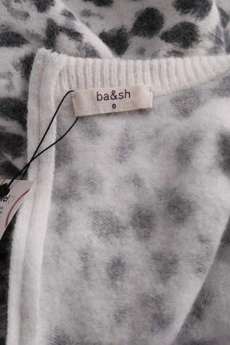Pull Ba&Sh Blanc en Laine