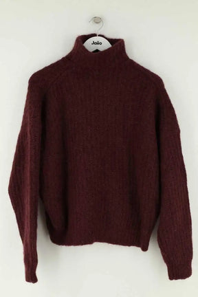 Pull Ba&Sh Bordeaux en Laine