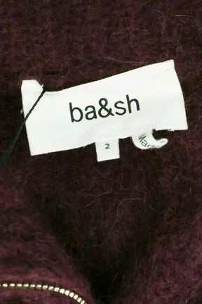 Pull Ba&Sh Bordeaux en Laine