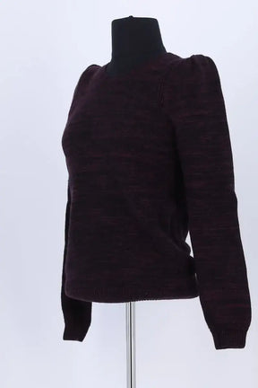 Pull Ba&Sh Bordeaux en Laine
