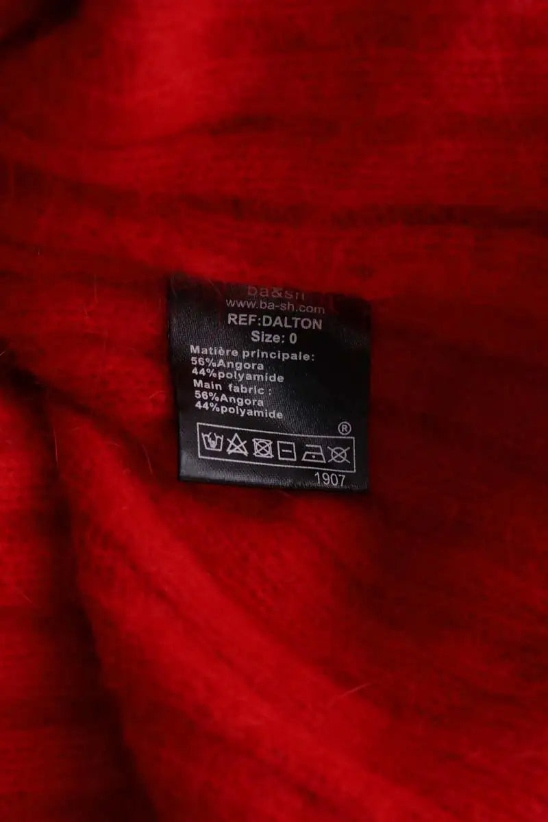 Pull Ba&Sh Dalton Rouge en Laine
