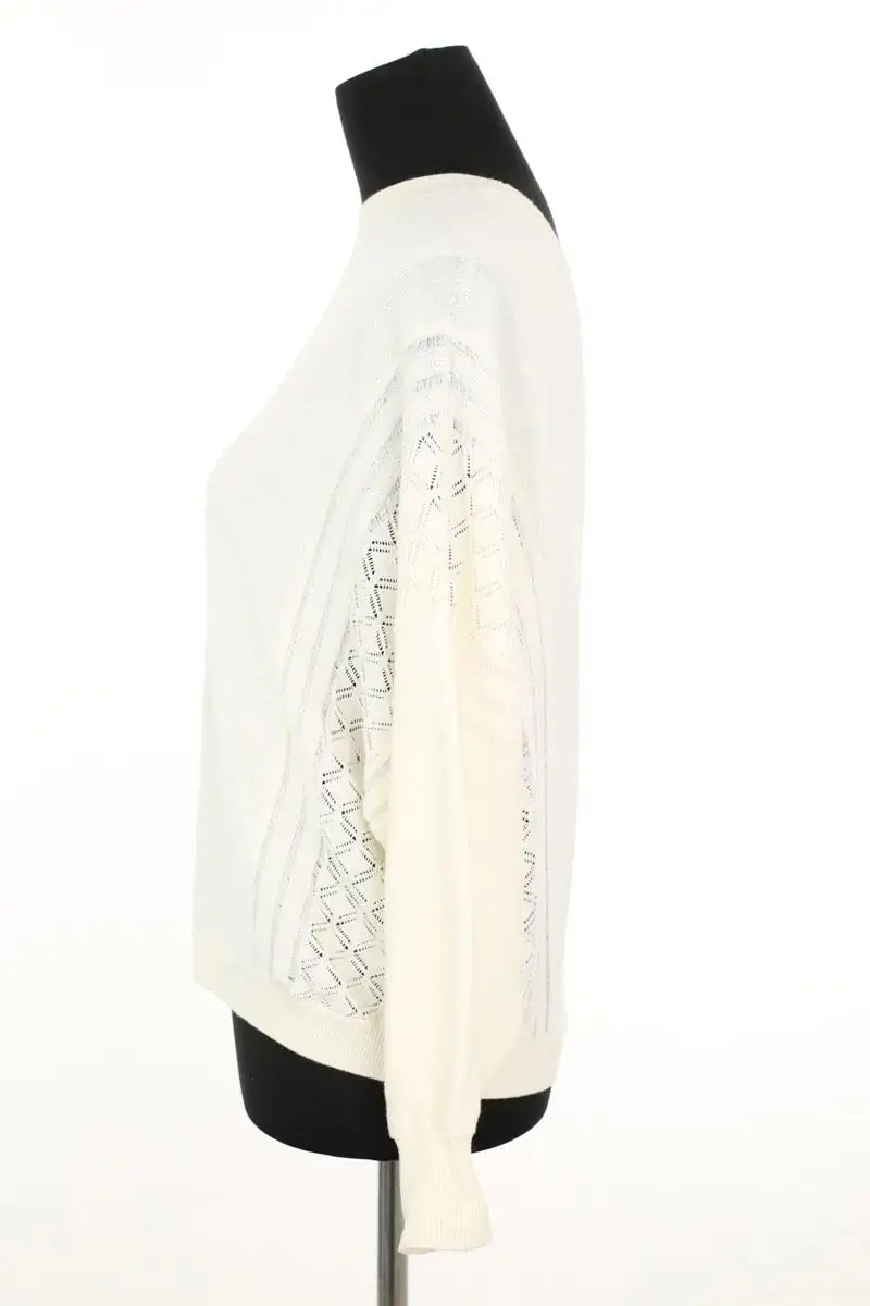 Pull Ba&Sh Ecru en Laine