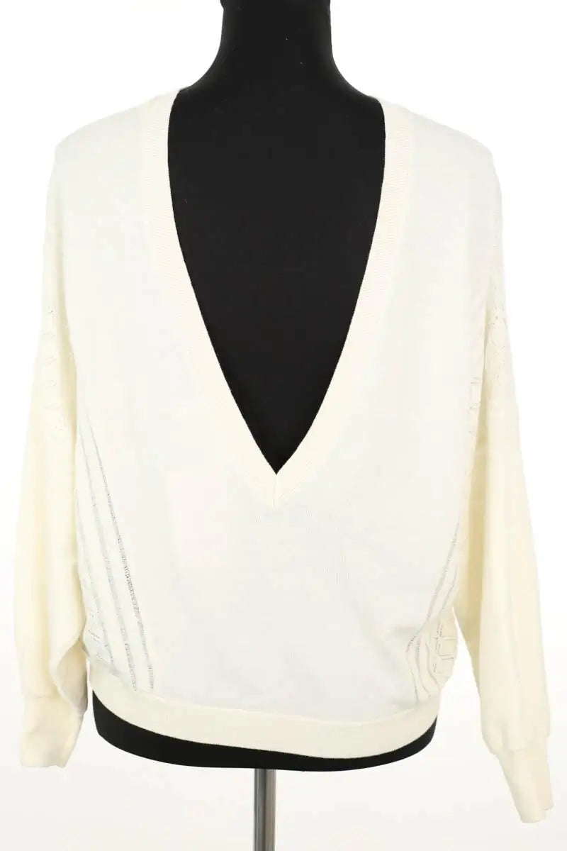 Pull Ba&Sh Ecru en Laine