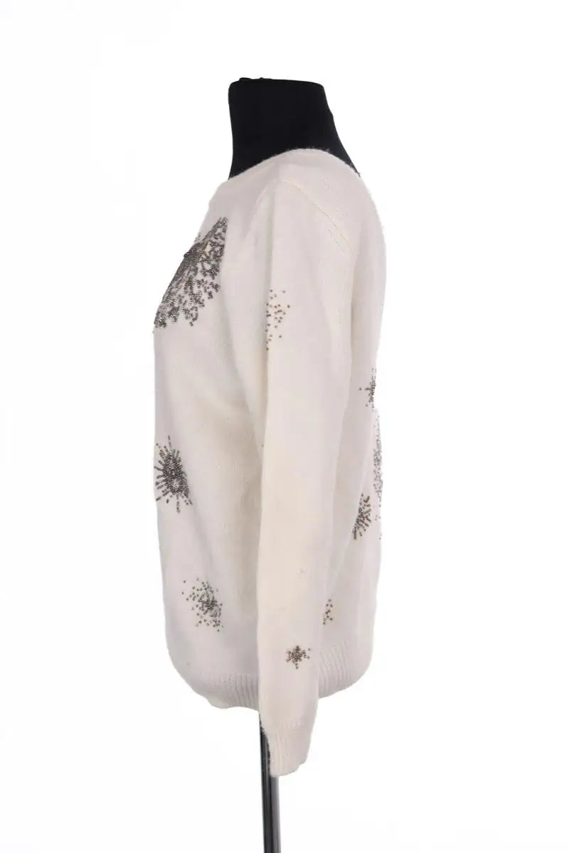 Pull Ba&Sh Ecru en Laine