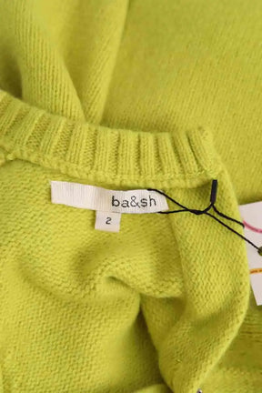 Pull Ba&Sh Jaune en Laine