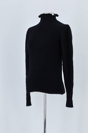 Pull Bash Noir en Laine