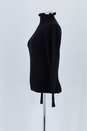 Pull Bash Noir en Laine