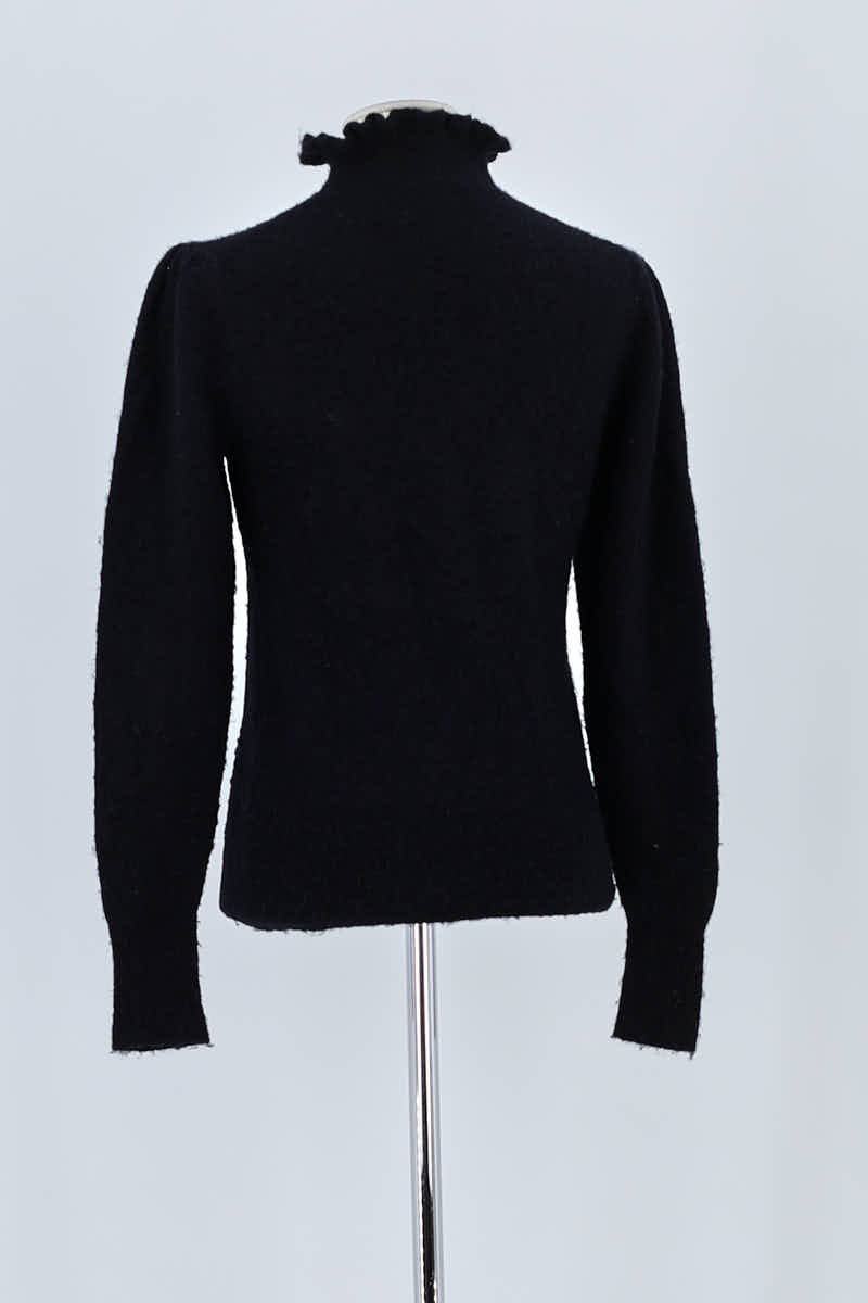 Pull Bash Noir en Laine
