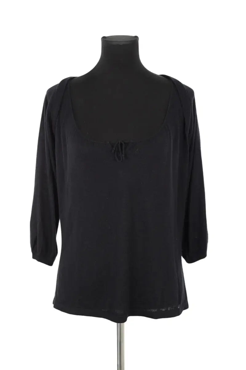 Pull Bash Noir en Soie, taille S - Seconde Main