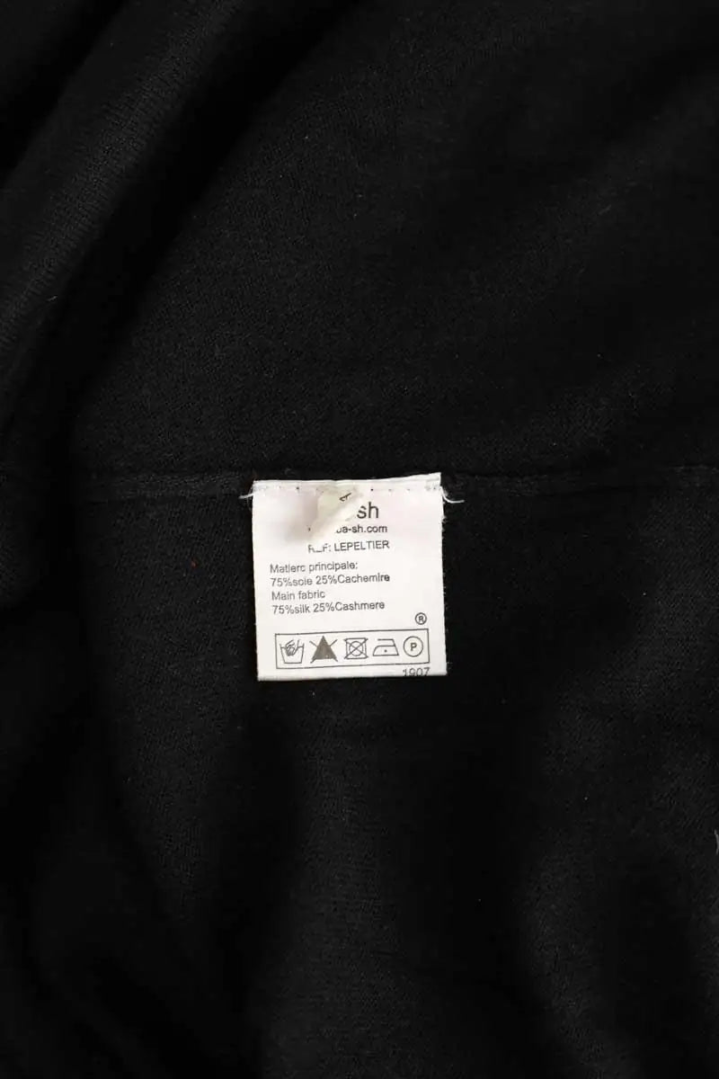 Pull Bash Noir en Soie