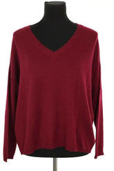 Pull Belair Plafonnier Bordeaux en Cachemire, taille S - Seconde Main