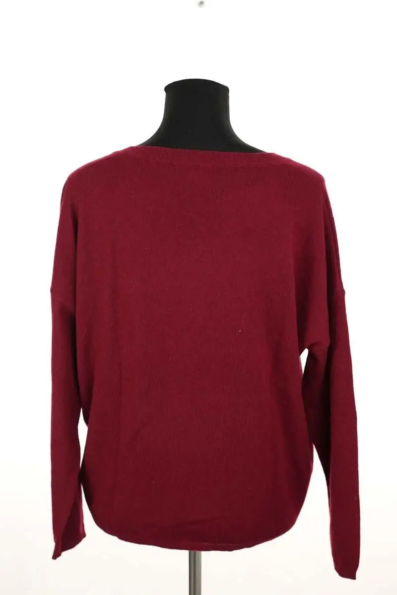 Pull Belair Plafonnier Bordeaux en Cachemire