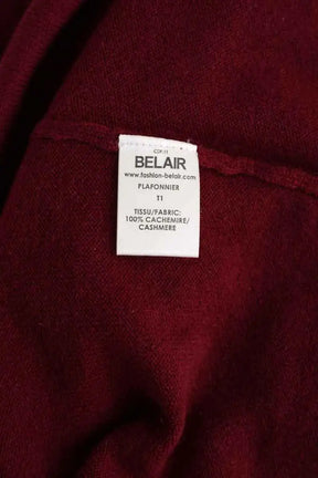 Pull Belair Plafonnier Bordeaux en Cachemire